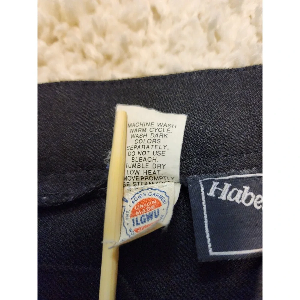 VINTAGE‎ Haberdashery Womens Corporate A line Skirt Black Size 10 Two Pockets